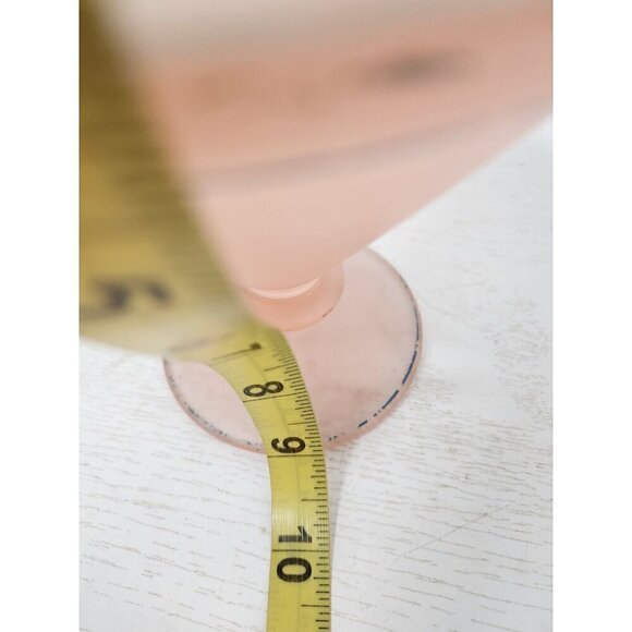 VTG Tiffin Glass Pink Satin Candy Dish Lidded Floral Hand Painted Rooted Classic - Picture 10 of 11